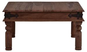 MiaMöbel Tavolino Colombo 60x60 cm Stile rustico Legno massello Teak naturale