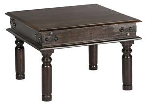 MiaMöbel Tavolino Colombo 90x60 cm Stile coloniale Legno massello Pino Noce