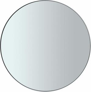 Blomus Wandspiegel Rim, Badezimmerspiegel, Dekospiegel, Stahl pulverbschichtet, farbiges Glas, White, 80 cm, 66163