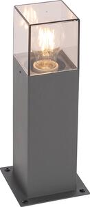 Lampada da esterno moderna a colonna, 30 cm, grigio scuro, IP44, Danimarca