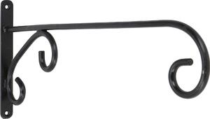 Supporto da parete in ferro, supporto da parete, gancio da parete per stelle da esterno, stelle di Natale, luci da esterno - supporto da parete, nero, ferro, plastica, 21*2,5*50 cm, stella di Natale, stella dell'avvento