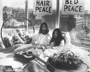 Fotografia artistica Bed-In for Peace by Yoko Ono and John Lennon 1969, (40 x 30 cm)