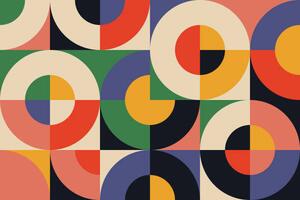Illustrazione Bauhaus Geometry Artwork Abstract Vector Design, Normform