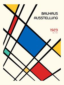Illustrazione Bauhaus Geometric Design Retro, Retrodrome, (30 x 40 cm)