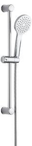 Set per doccia color argento lucido in acciaio inox con doccetta/con supporto scorrevole 60 cm No. 2 – Allstar