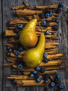 Fotografia artistica Pears and cinammon, Alan Shapiro, (30 x 40 cm)