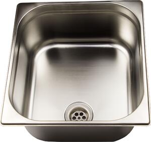 Lavello in acciaio inossidabile 2/3 x 150 mm di profondità GN Pan Basin con valvola di scarico
