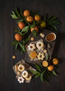 Fotografia artistica Mandarin Linzer Cookies, Diana Popescu, (30 x 40 cm)