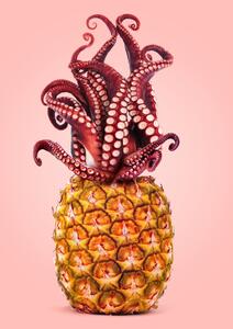 Illustrazione Octopus Pineapple, Artem Pozdniakov, (30 x 40 cm)