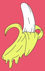 Illustrazione Melting Pink Banana, jay stanley, (26.7 x 40 cm)