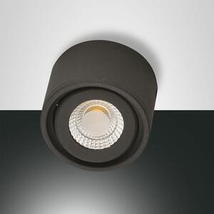 Fabas Luce Faretto LED Anzio Ø80mm 6W bianco caldo antracite