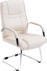 Sedia per visitatori Attila crema