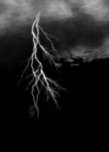 Fotografia artistica Lightning streaks on gloomy cloudy darkness, The-Vagabond, (30 x 40 cm)