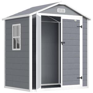 Casetta da giardino Outsunny con tetto a una falda 183 x 134 cm con finestra
