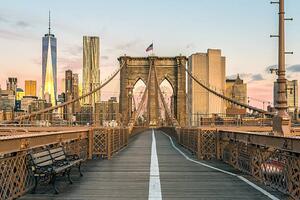 Fotografia artistica Brooklyn Bridge and Lower Manhattan at, Onfokus, (40 x 26.7 cm)