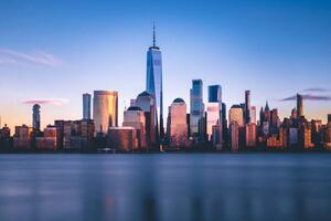 Fotografia artistica Freedom Tower and Lower Manhattan from New Jersey, cmart7327, (40 x 26.7 cm)