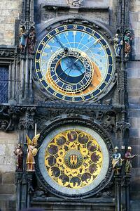 Fotografia artistica Astronomic clock in Prague, narcisa, (26.7 x 40 cm)