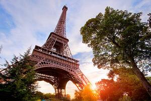 Fotografia artistica Eiffel Tower at sunset Paris, Sylvain Sonnet, (40 x 26.7 cm)