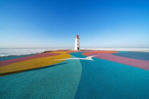 Fotografia artistica Colorful road by the sea, zhengshun tang, (40 x 26.7 cm)