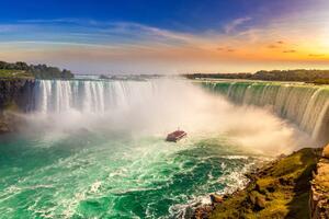 Fotografia artistica Niagara Falls Horseshoe Falls, bloodua, (40 x 26.7 cm)