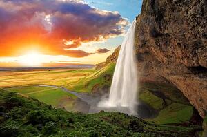 Fotografia artistica Waterfall Iceland - Seljalandsfoss, TomasSereda, (40 x 26.7 cm)