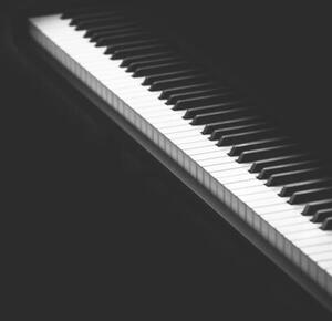 Fotografia artistica piano keys isolated on white, Natalya Sergeeva, (26.7 x 40 cm)