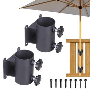Set di 2 supporti per ombrelloni da esterno