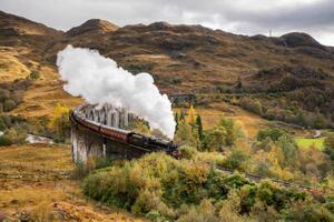 Fotografia artistica The Jacobite Steam train Crossing the, Paul C Stokes, (40 x 26.7 cm)