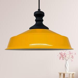 Lampada a sospensione Asletl Nero-Knob Lampada da cucina a sospensione 40 cm - Giallo