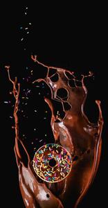 Fotografia artistica Chocolate splash and a donut with, Dina Belenko Photography, (26.7 x 40 cm)