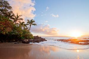 Fotografia artistica sunset hawaii beach, M Swiet Productions, (40 x 26.7 cm)