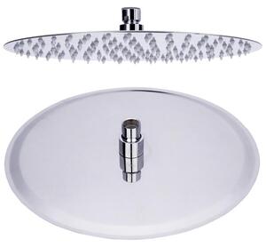Soffione doccia Sanlingo, diametro 25 cm, soffione per doccia a pioggia, soffione in acciaio inossidabile, soffione rotondo a pioggia, orientabile, ugelli anticalcare