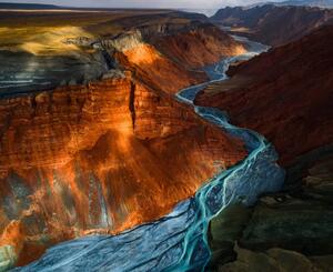 Fotografia artistica Red Mountain Grand Canyon, Yuhan Liao, (40 x 35 cm)