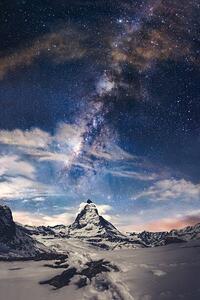 Fotografia artistica Matterhorn and Milky way, Pathara Buranadilok, (26.7 x 40 cm)