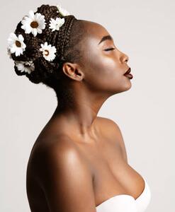 Fotografia artistica Beauty Profile of African American Woman, inarik, (35 x 40 cm)