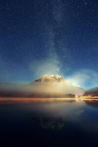 Fotografia artistica Milky way mountain lake, Songquan Deng, (26.7 x 40 cm)