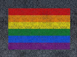 Fotografia artistica Rainbow drawn Lgbt pride flag, mirsad sarajlic, (40 x 30 cm)
