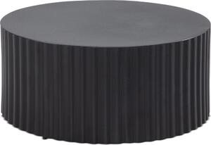 Tavolino da salotto in metallo nero 67x67x31 cm Tavolino rotondo da soggiorno