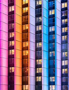 Fotografia artistica Vivid Sydney - Colorful Skyscrapers, RugliG, (30 x 40 cm)
