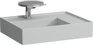 LAUFEN Kartell lavabo, 3 trous pour robinets, sans trop-plein, tablette à droite, 600x460mm, H8103347591581, H8103347591581