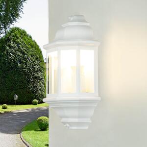 Lampada a parete da esterno IP44 bianco E27 vetro alluminio lampada da esterno marittima parete giardino cortile