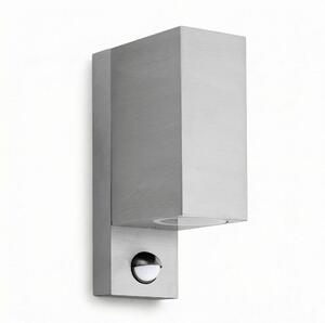 Lampada da parete per esterni Maxkomfort 1268E1-SN IP44 Up&Down con sensore di movimento