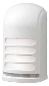 Konstsmide Prato, applique LED piccola con sensore di movimento, bianca, 4500K, 28 lm, 2x0,24 W, 3 batterie C, plastica, 7694-250