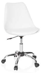 Sedia da ufficio, girevole, FANCY PRO Bianco