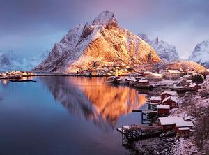 Fotografia artistica Winter in Reine Lofoten Islands Norway, David Clapp, (40 x 30 cm)