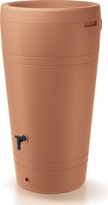 Barile per la pioggia dalla forma elegante - 230 litri nello stile di un'anfora H 110 cm - Barile per la pioggia resistente al gelo e ai raggi UV - Barile per la pioggia - Barile per l'acqua piovana