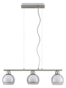 Lucande Kaiya lampada a sospensione, 3fl, Ø 14 cm, allungata