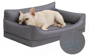 Letto ortopedico impermeabile per cani, in ecopelle, dimensioni 73 x 45 cm