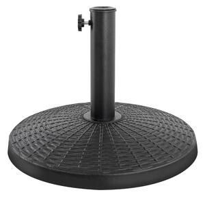 Supporto per ombrellone, 9 kg, diametro di 44,5 cm, forma circolare, colore nero