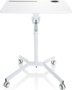 Hjh OFFICE Scrivania in piedi STAND VM-SU I Scrivania in piedi regolabile in altezza, scrivania in piedi per laptop per casa e ufficio, altezza 73,0 - 105,0 cm